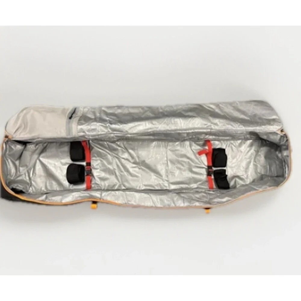 Odoland Ski Snowboard Bag 79” Padded Travel Case w/ 2 Clear Storage Bags EUC